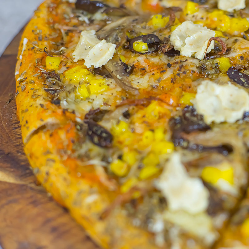 Pizza casera con Burgol