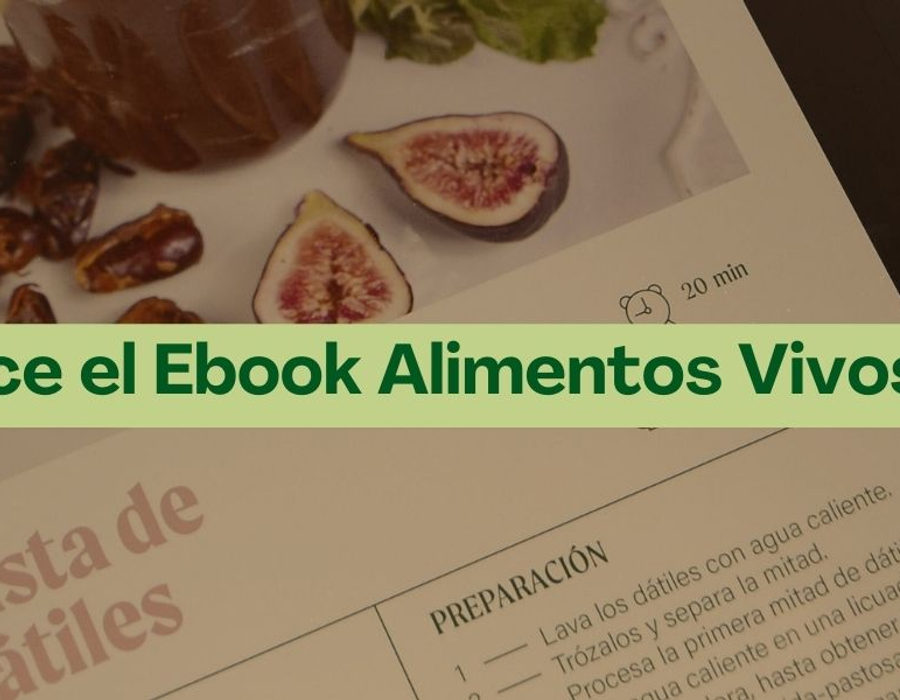 Páginas del Ebook Alimentos Vivos con una receta
