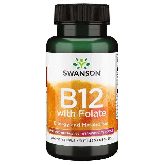 suplemento de vitamina b12 con 1.000mcg de vitamina por porción