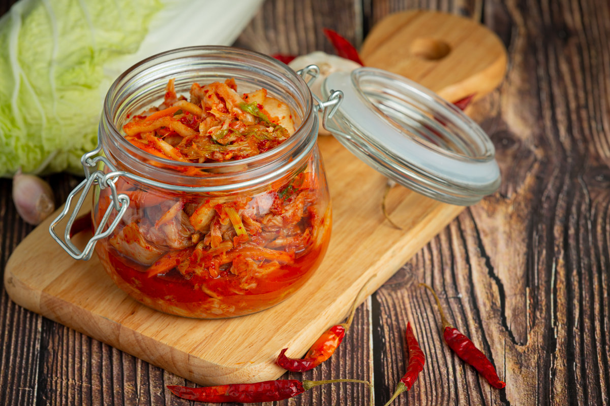 kimchi alimento fermentado probiótico