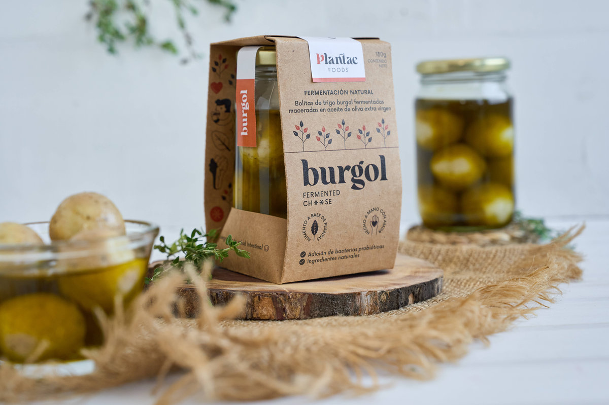 Burgol fermented cheese- queso vegetal burgol